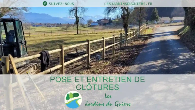 Pose et entretien de clôture Les jardins du Guiers